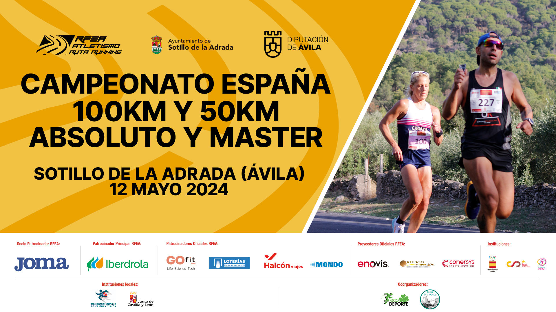 cartel Cto. ESP 50/100 km Sotillo de la Adrada