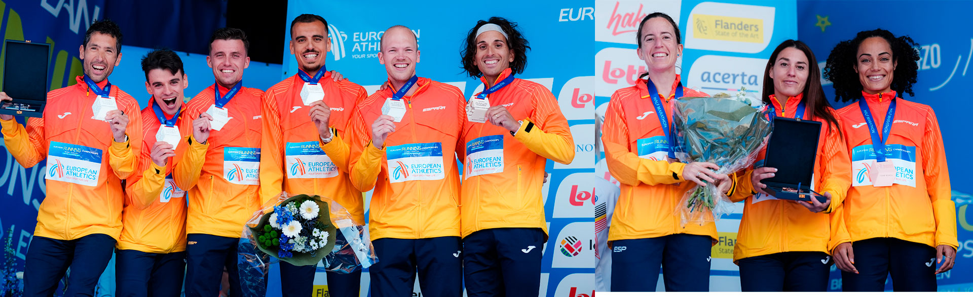 Bruselas 2025 - medallas medio maratón