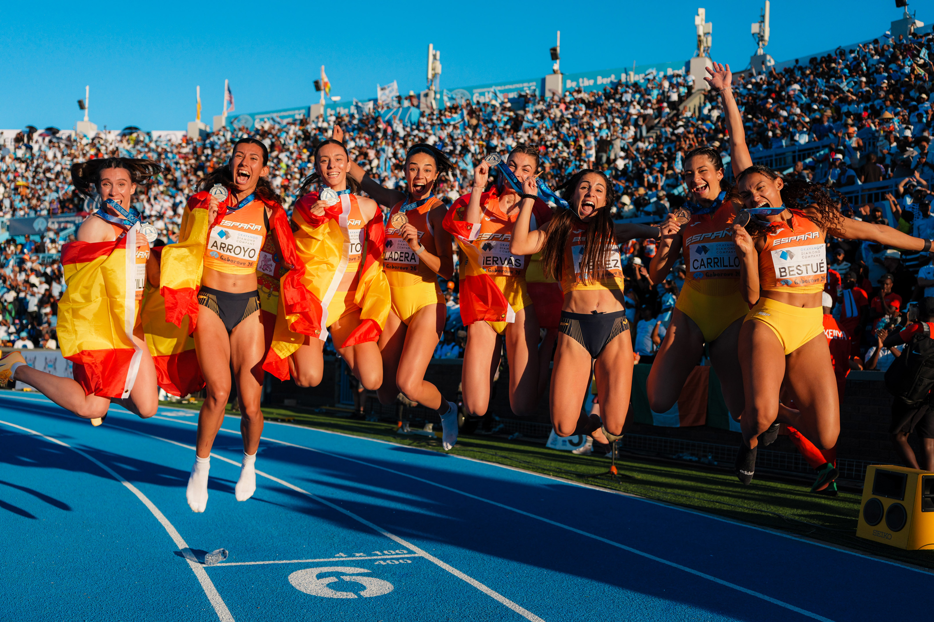 Gaborone 2026 relevos plata y bronce