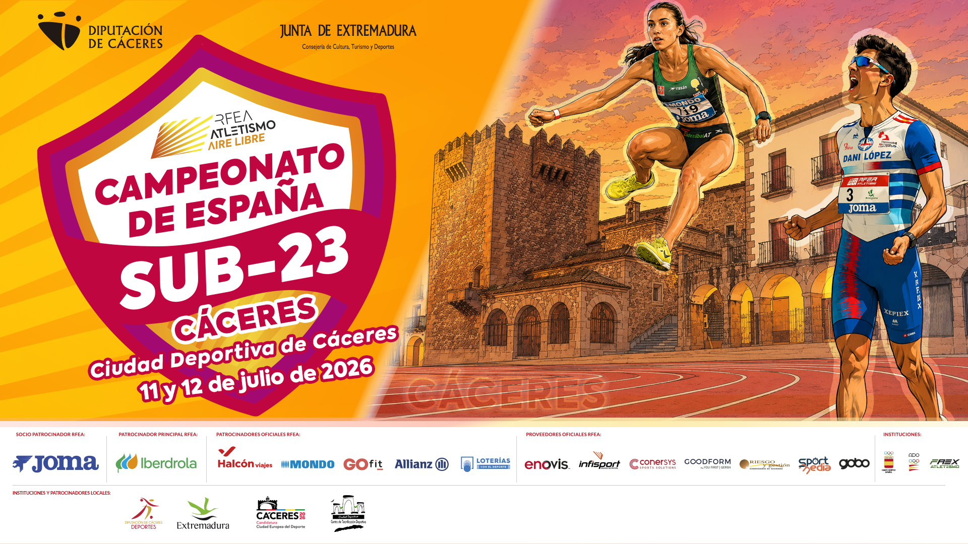 cartel Cto. ESP sub-23 Caceres