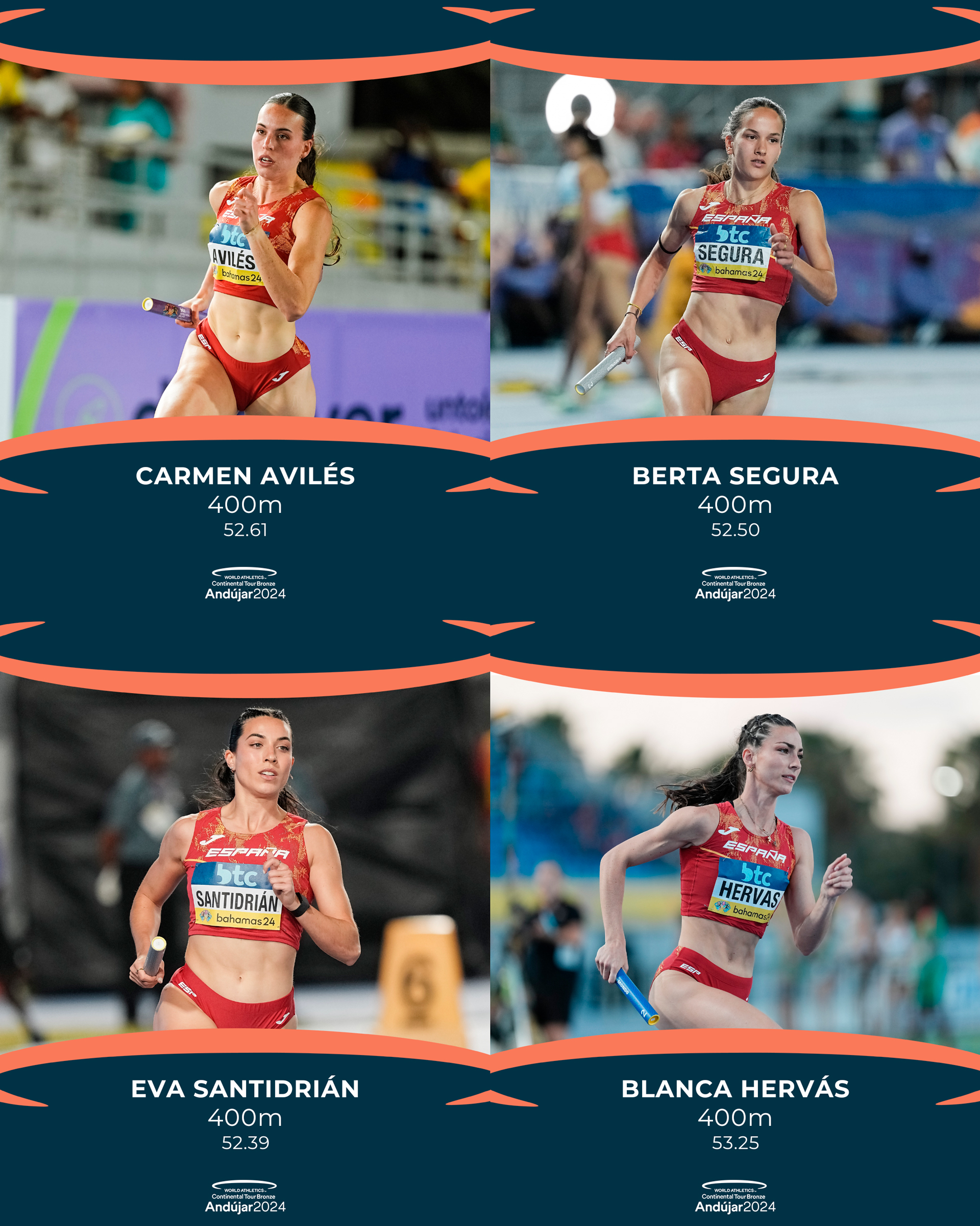 ESP 4x400m mujeres R.ESP