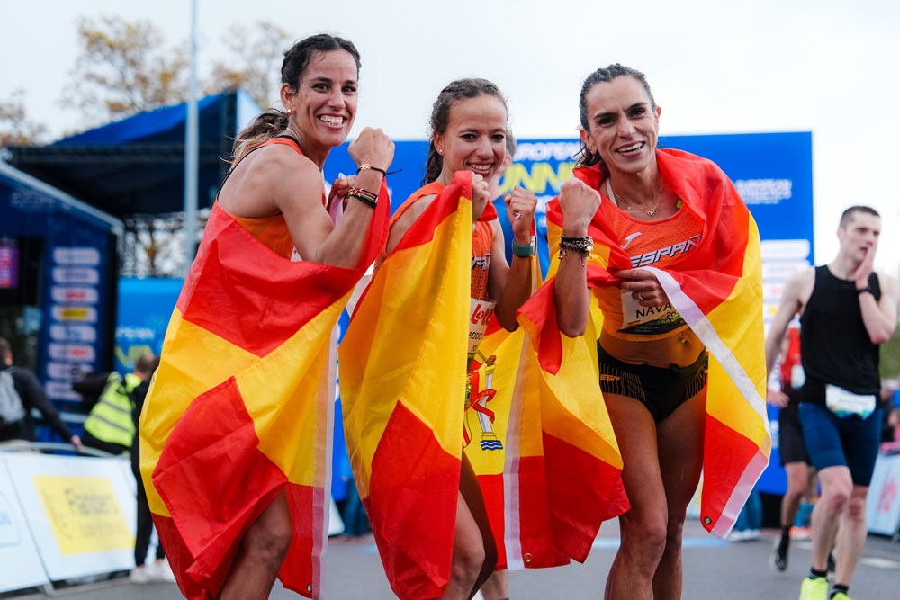 España Oro equipos maraton Bruselas