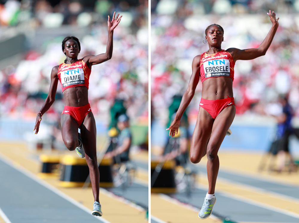 Fátima Diame y Tessy Ebosele