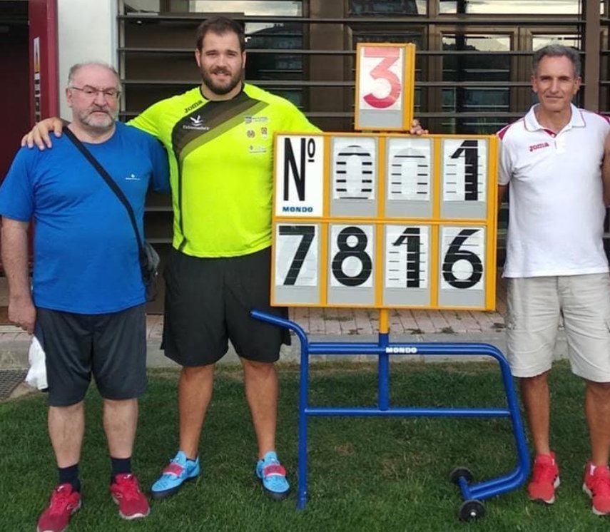 Javier Cienfuegos con Antonio Fuentes y Carlos Burón