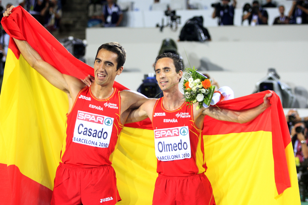 Olmedo junto a Arturo casado en Barcelona 2010