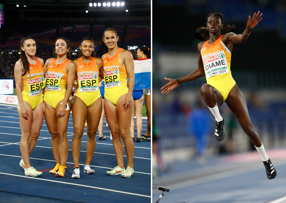 Roma2024 4x100 mujeres y Fatima Diame