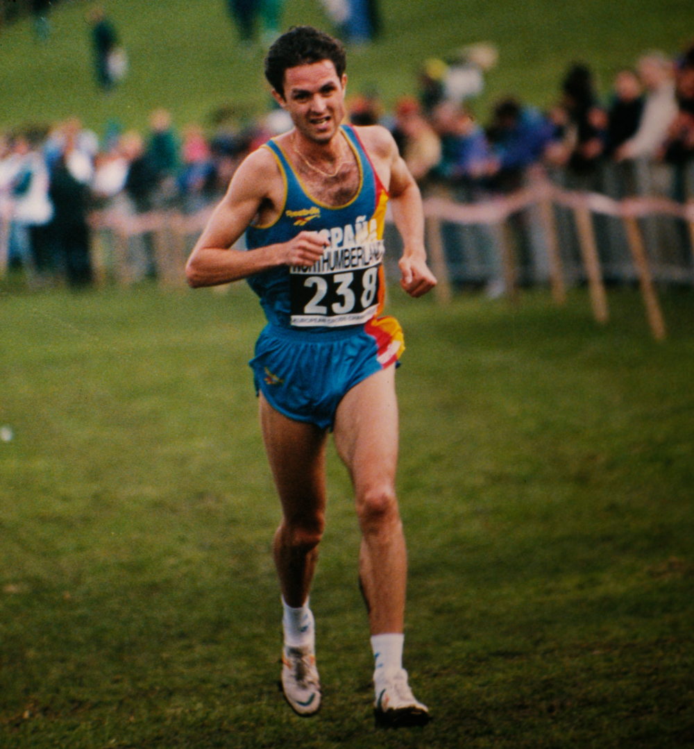 Antonio Serrano compitiendo en el Europeo Cross 1994