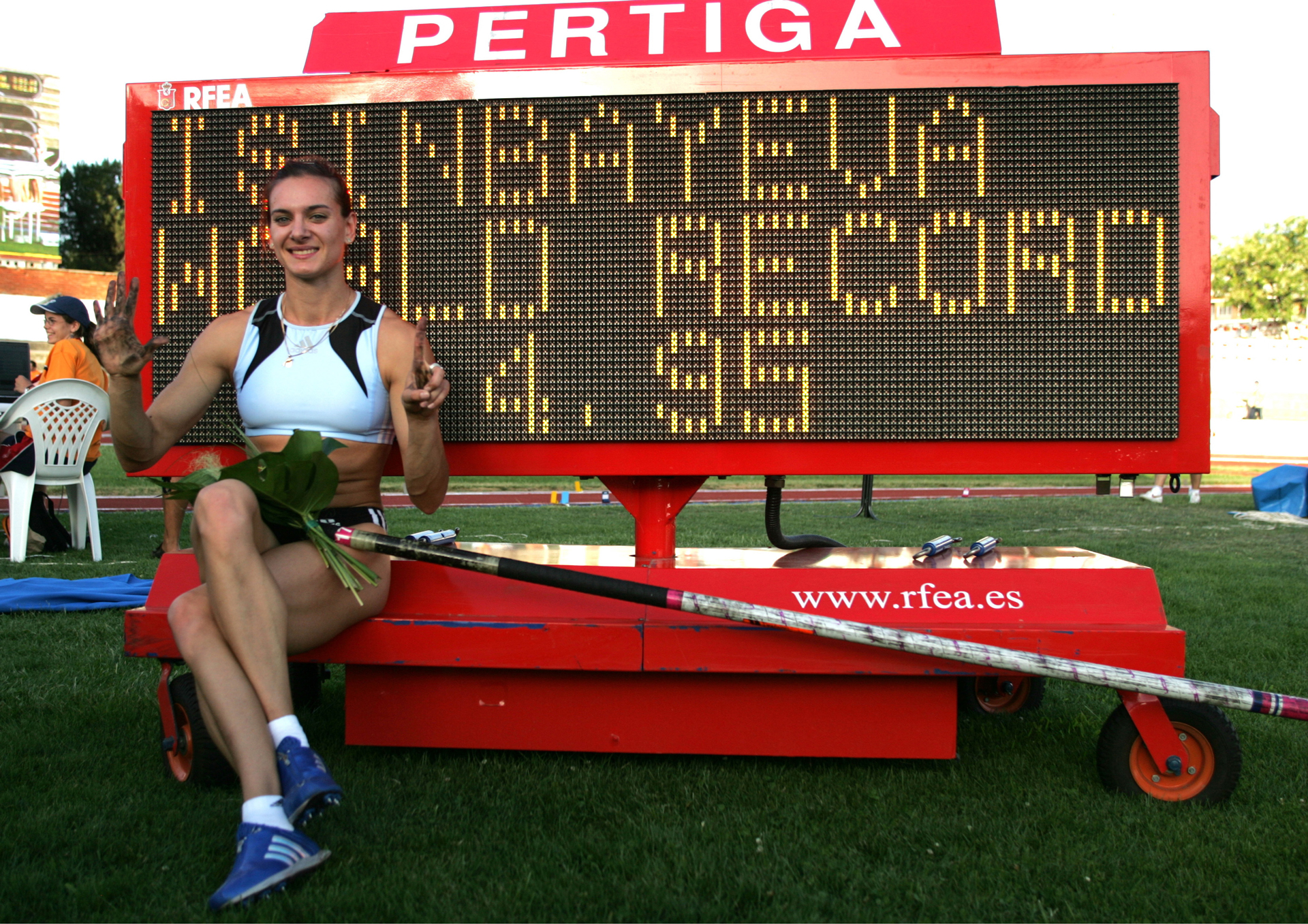 Isinbayeva WR pértiga 20025 Madrid