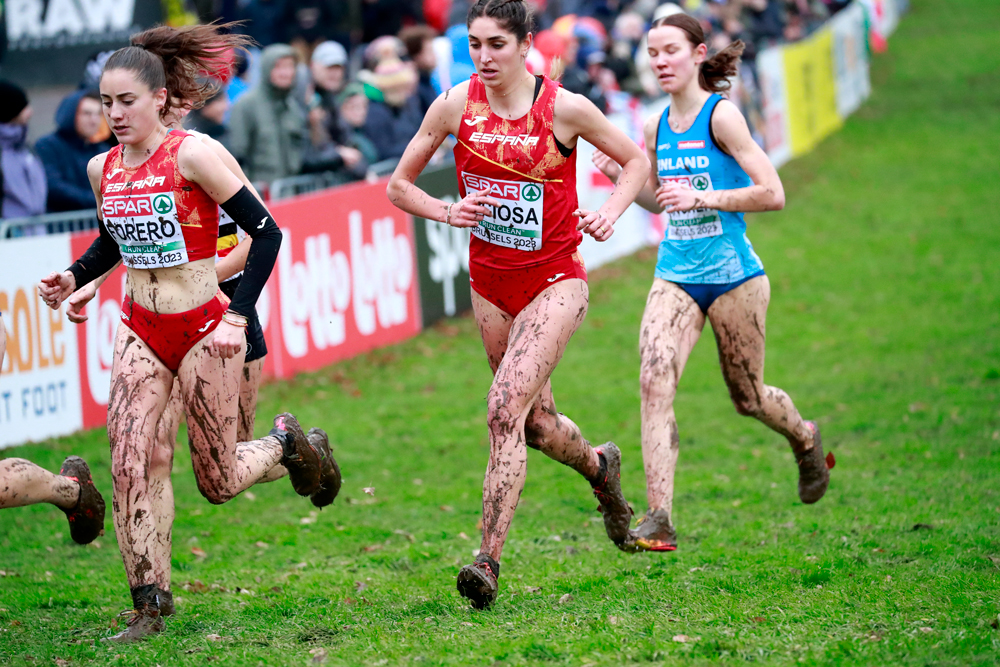 Ángela Viciosa en el Europeo de cross Bruselas 2023