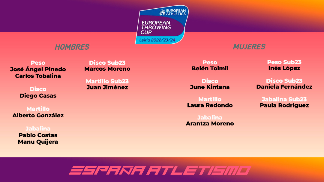 EspañaAtletismo Copa de Europa de Lanzamientos 2024