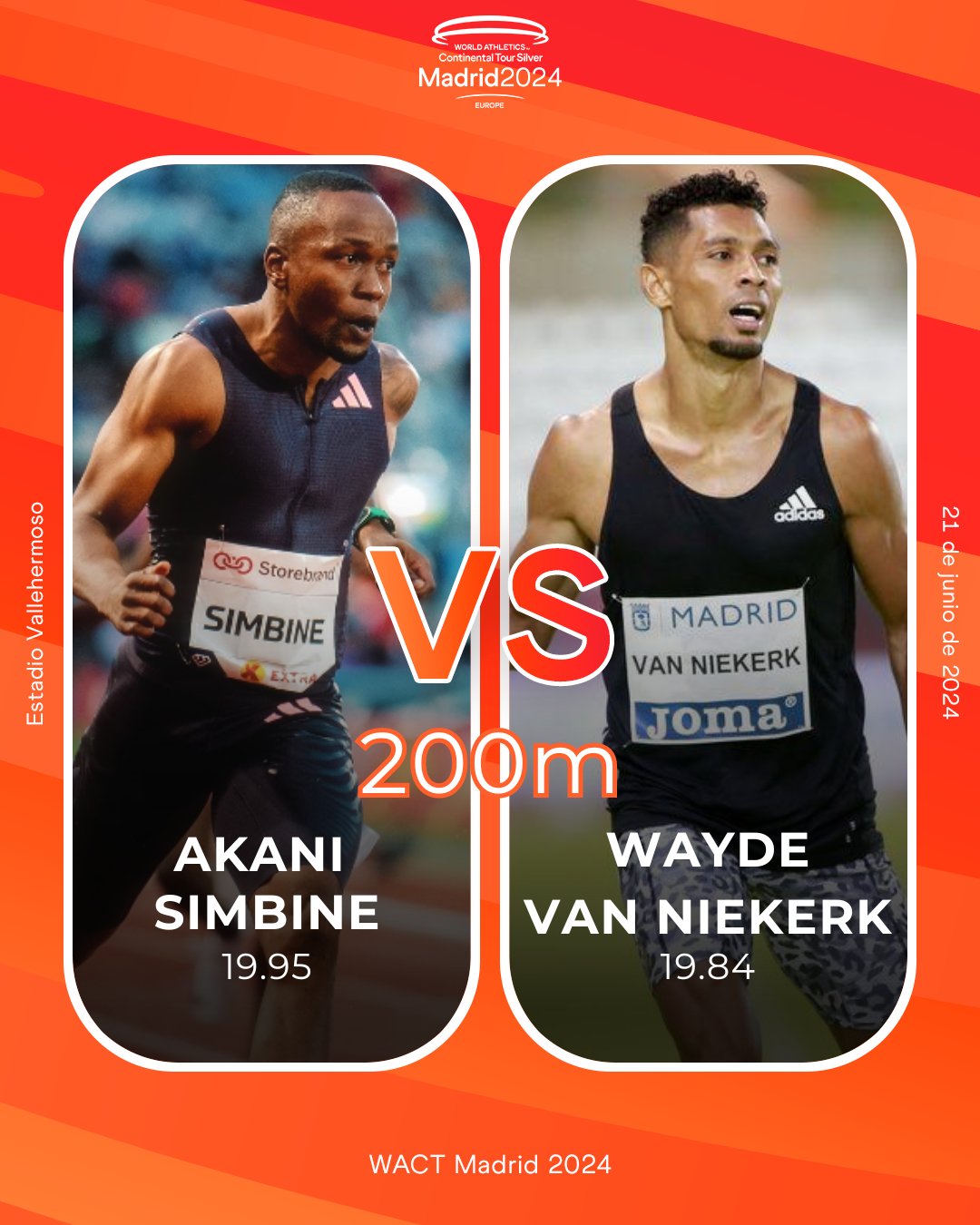 WACT Madrid duelo 200m hombres