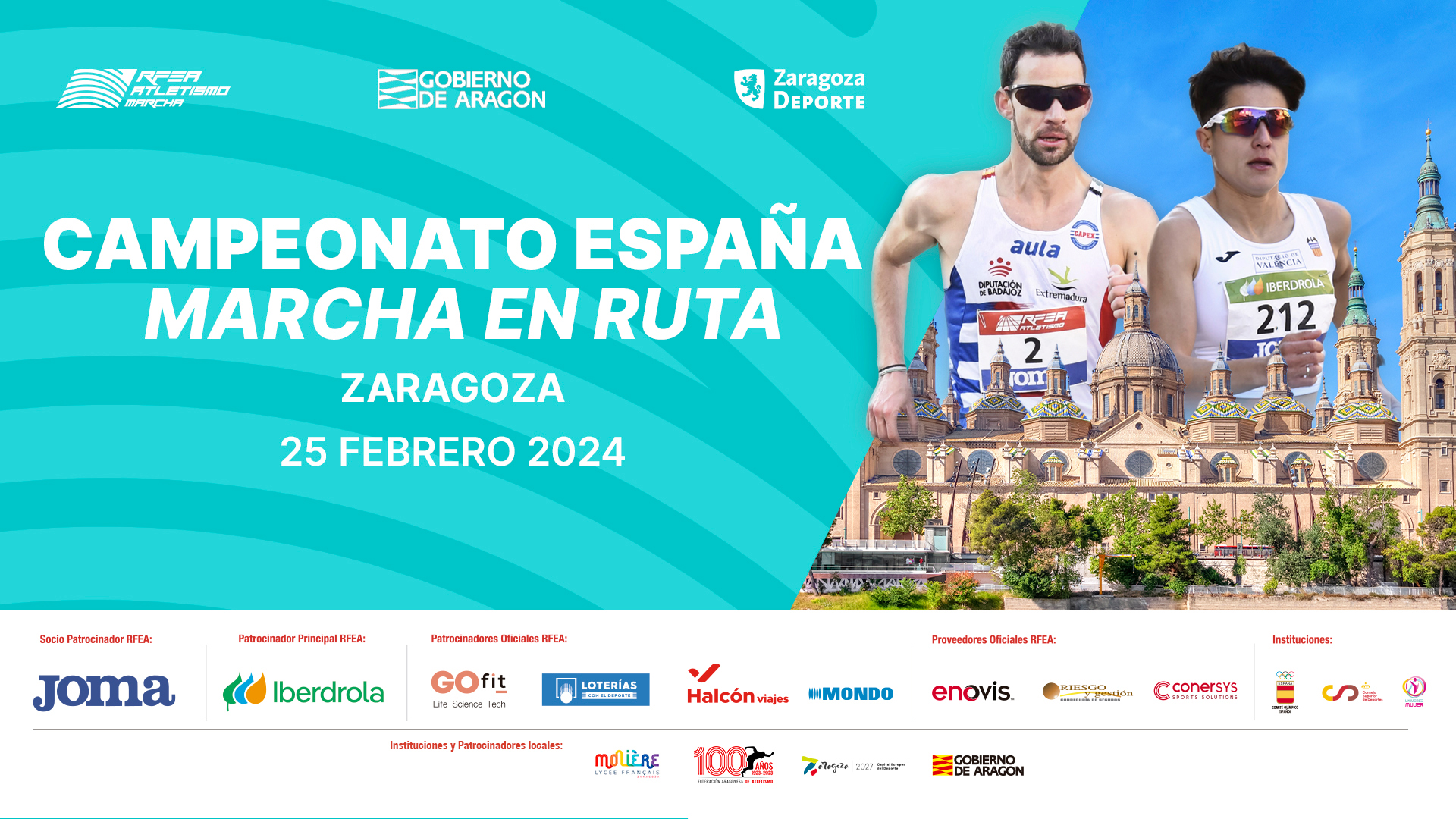 cartel Cto. ESP Marcha Zaragoza