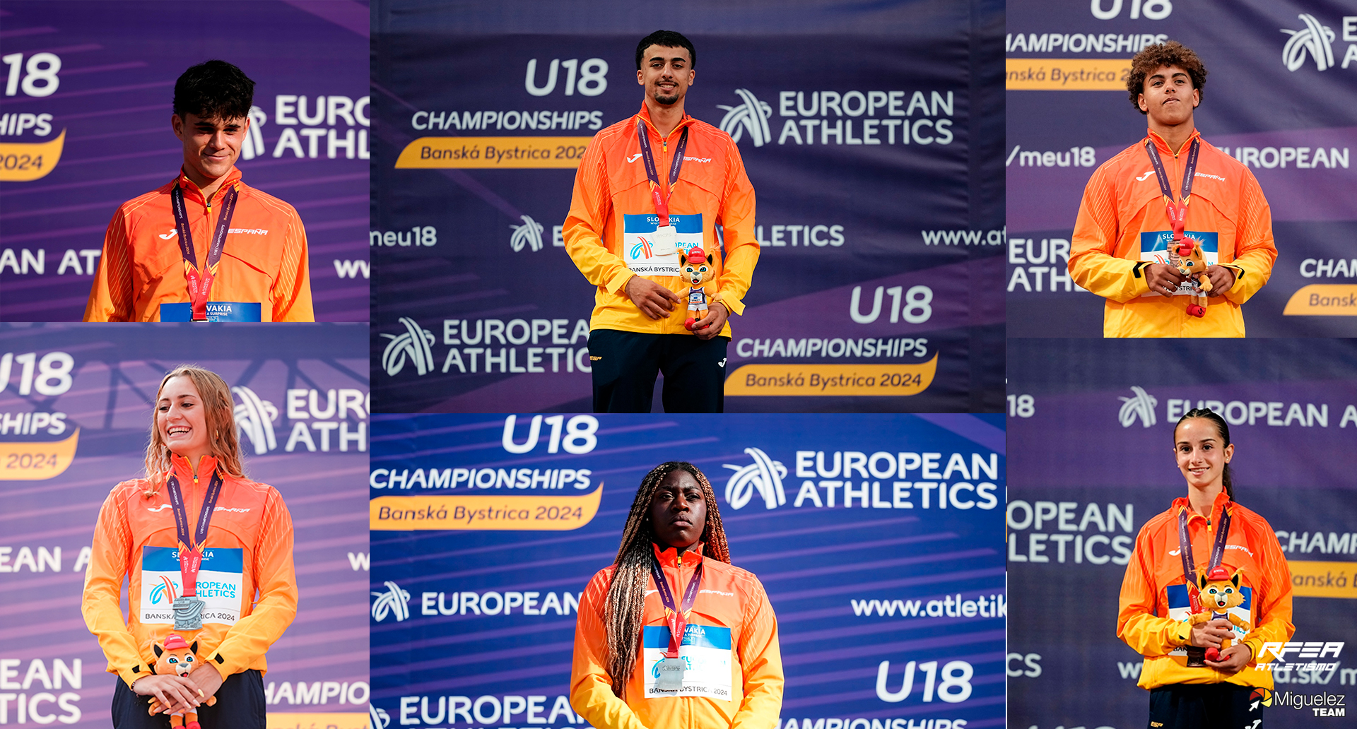 Banska Bystrica 2024 - 6 medallistas