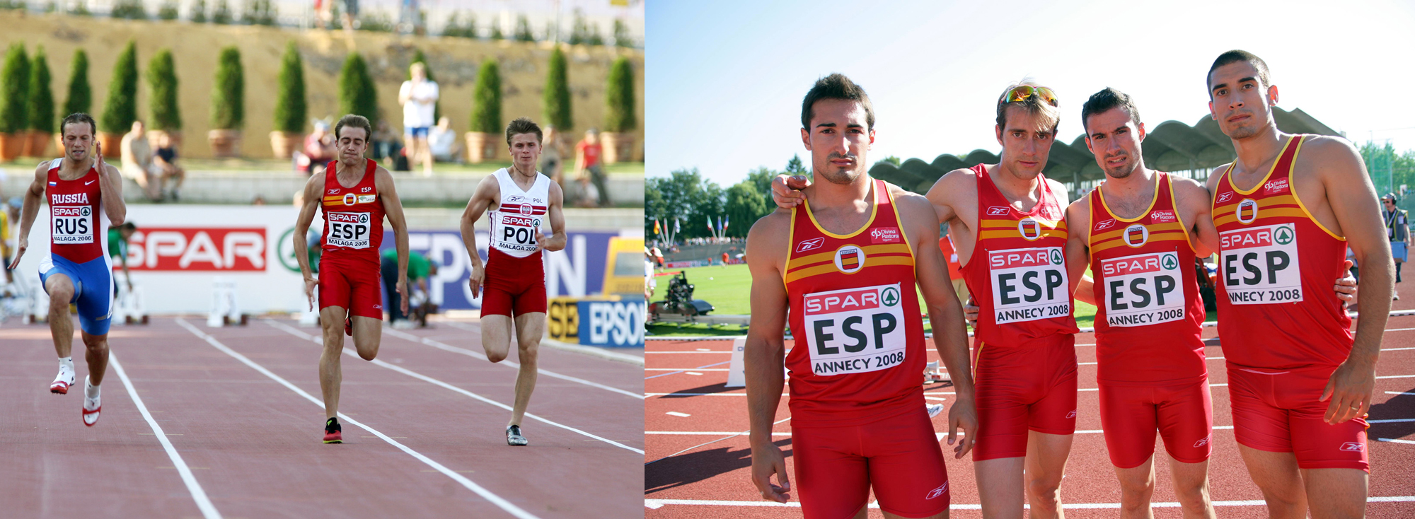 Angel David Rodriguez en las Copas de Europa de 2006 y 2008