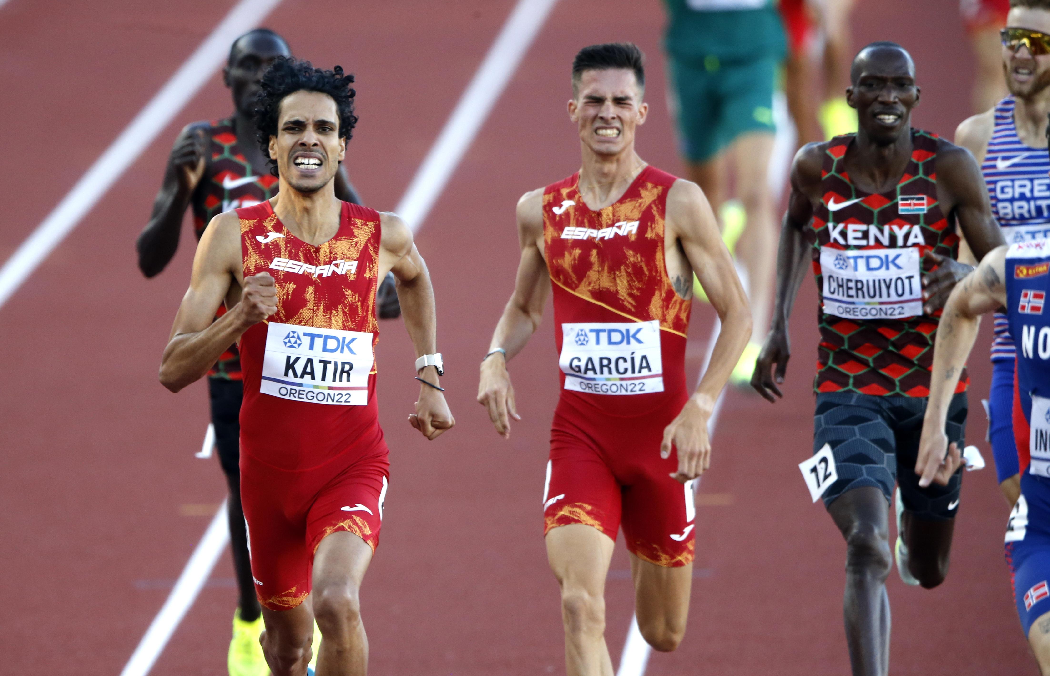 Mohamed Katir y Mario García Romo