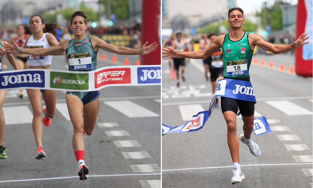 Marta Perez y Abderrahman El Khayami, campeones de milla