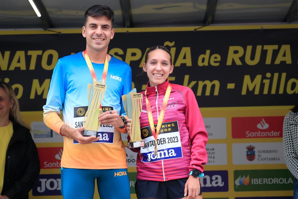 Yago Rojo y Laura Luengo, campeones de España 2023 de medio maratón