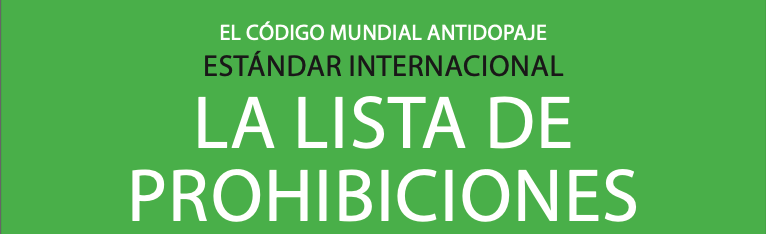 lista prohibiciones ama Wada