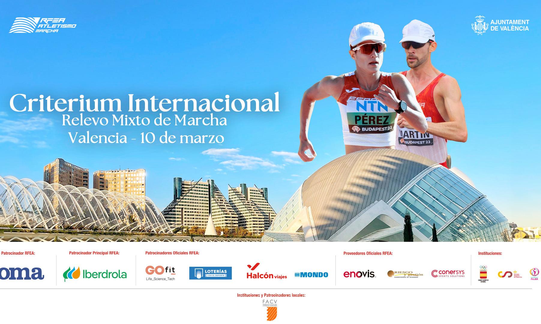 cartel Criterium Marcha Relevo Mixto Valencia