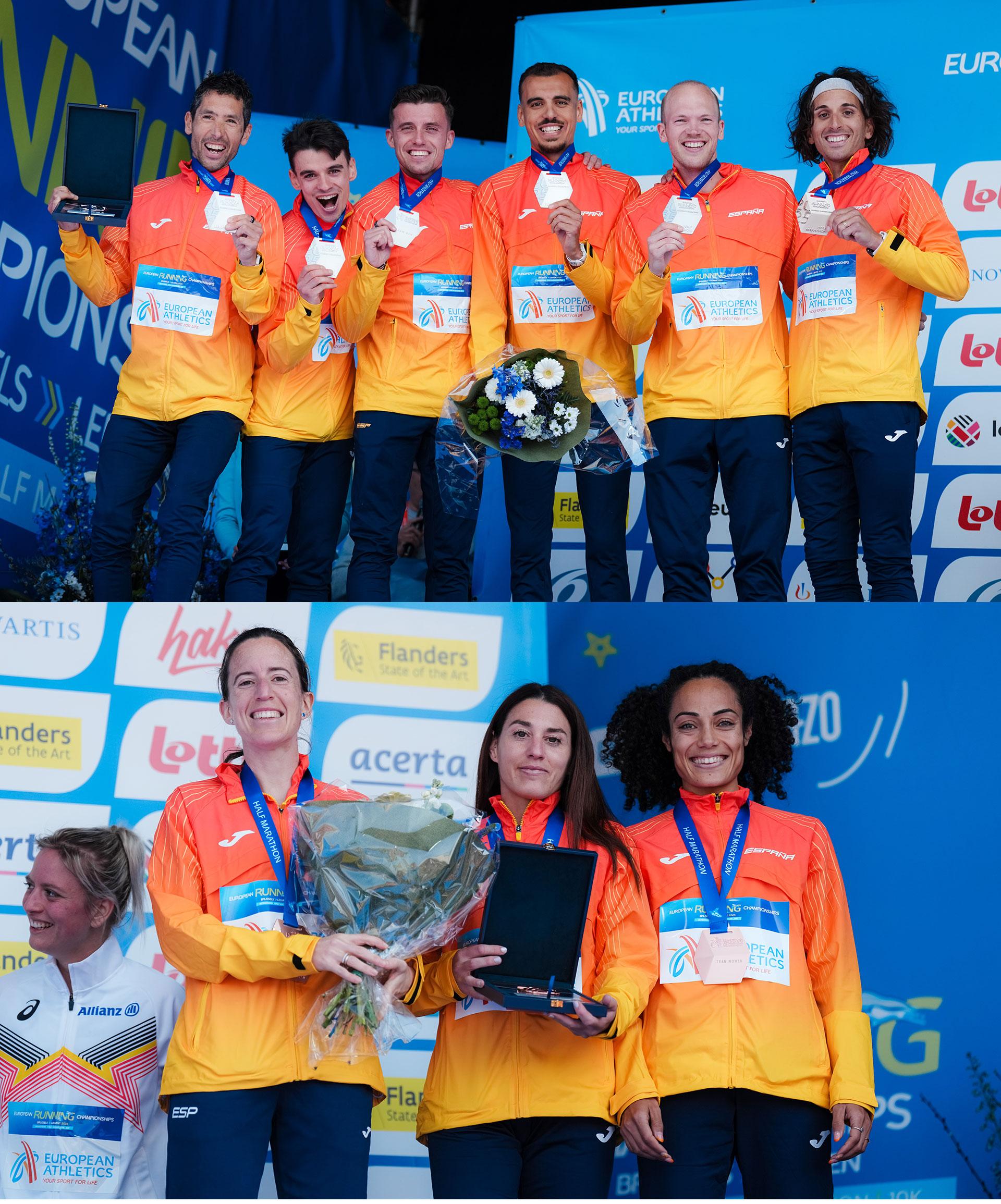 Bruselas 2025 - medallas medio maratón
