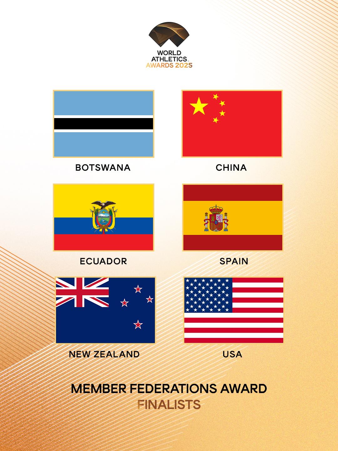 Nominados 2025 mejor federación mundial WA