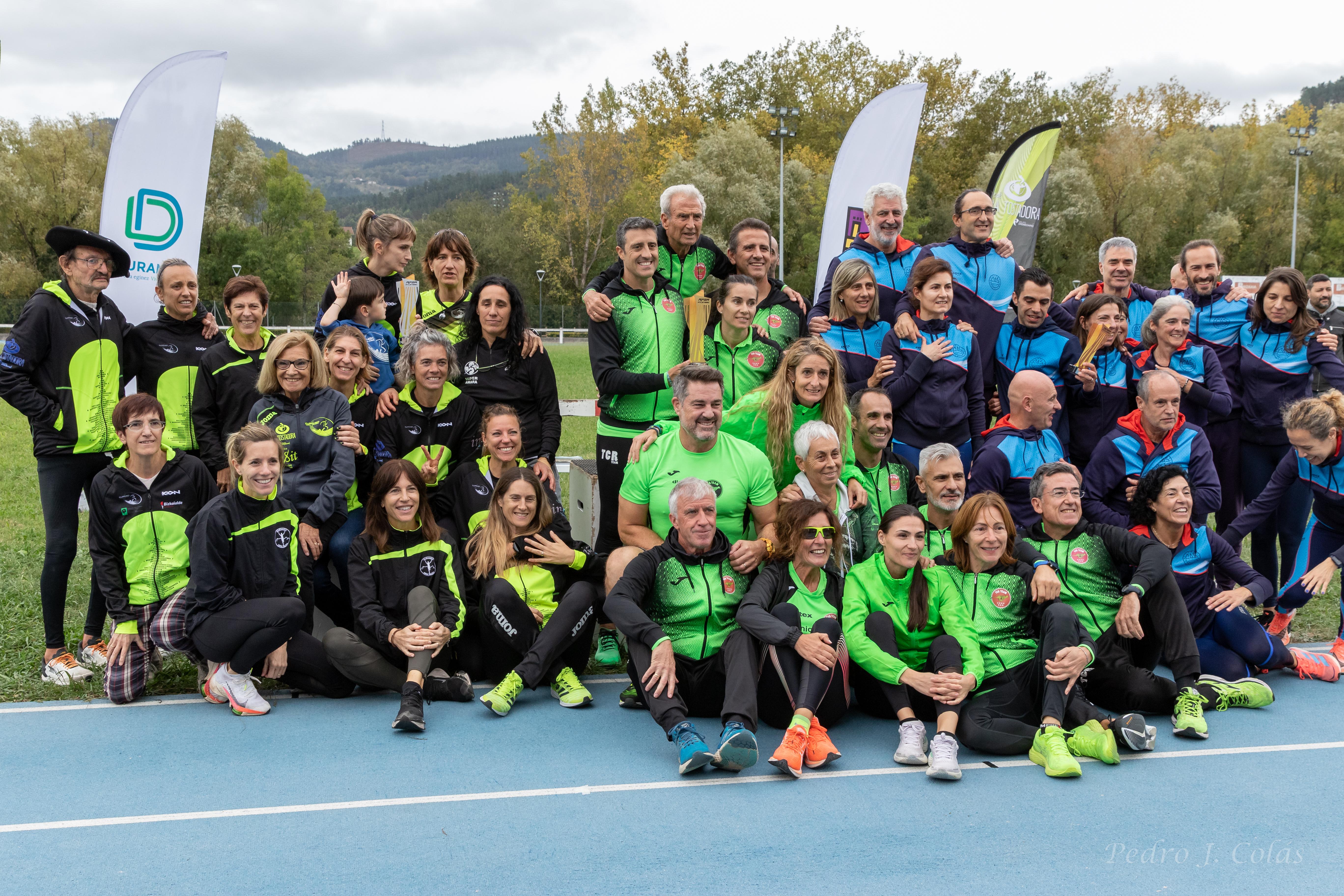 Podio del campeonato de España clubes master mixto
