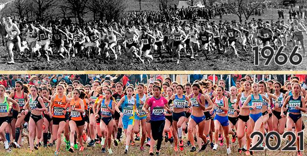 Montaje de los 56 años de cross por clubes