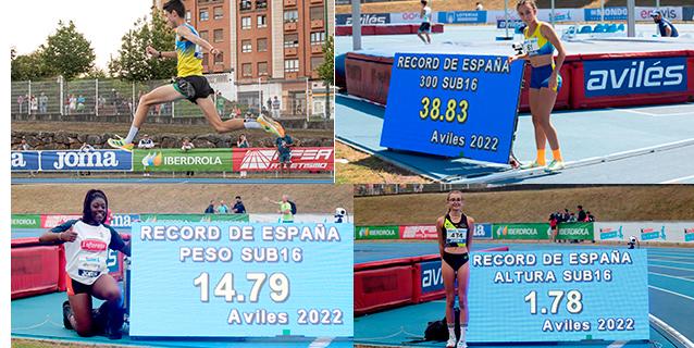 Aluvión de récords sub16