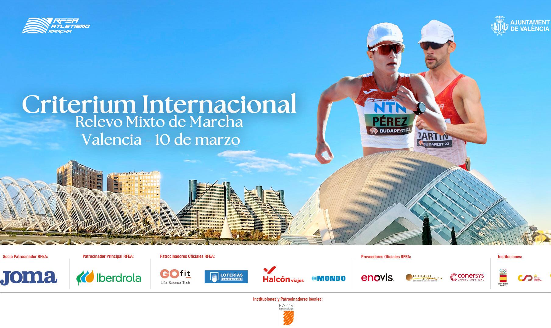 cartel Criterium Marcha Relevo Mixto Valencia