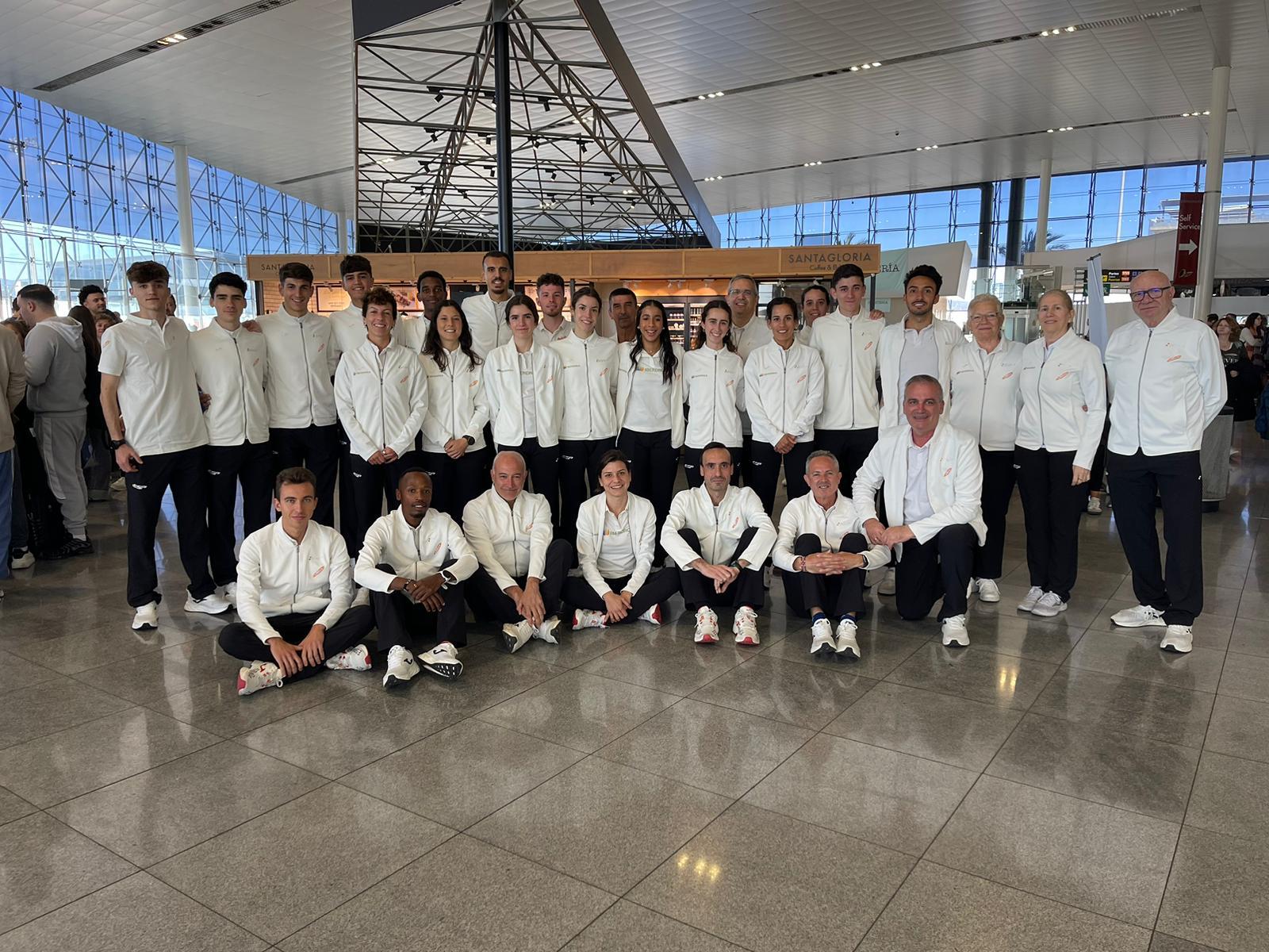 España Atletismo - Belgrado 2024 - aeropuerto
