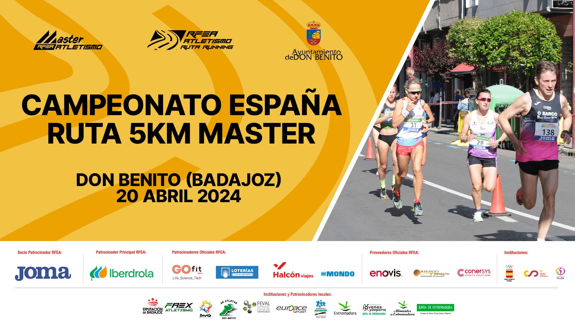 cartel Cto. ESP master 5km Don Benito