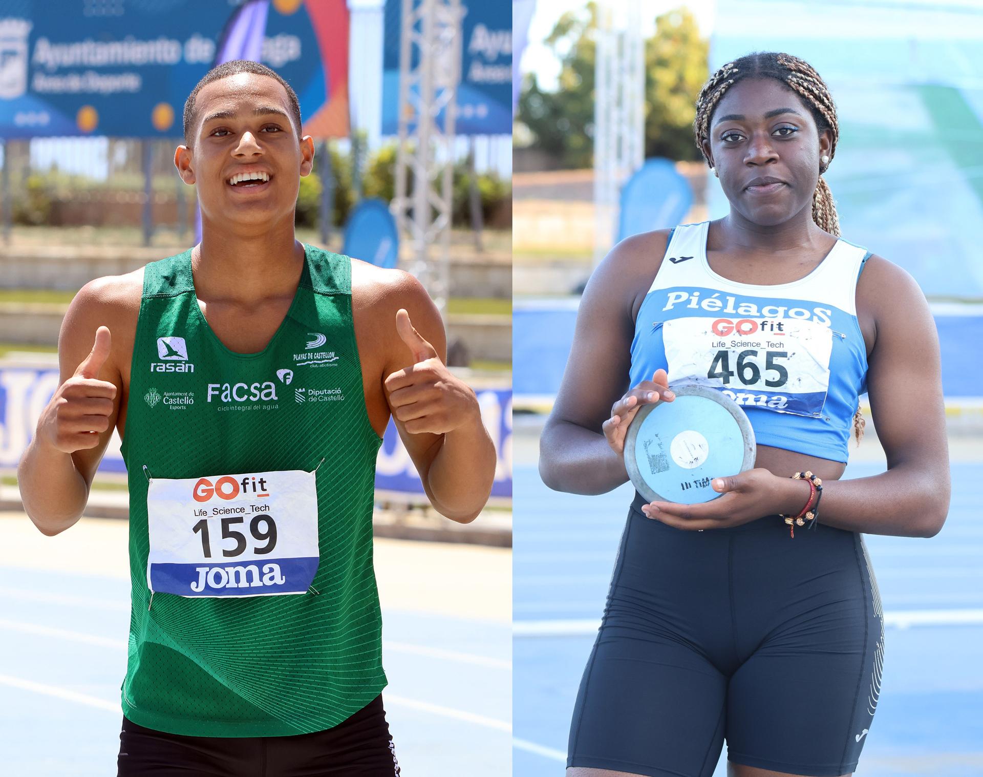 sub18 Anthony Yunier Perez y Andrea Njimi Tankeu