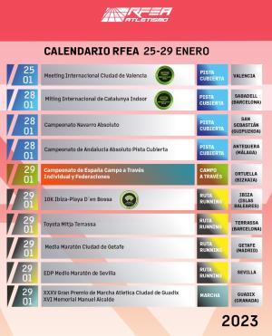 Calendario 25-26 enero