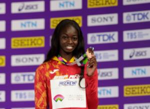 Fátima Diame, bronce mundial en longitud