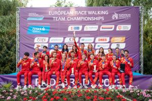 Poderosa #EspañaAtletismo de marcha para Podebrady