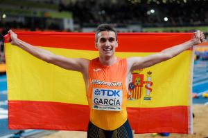 Mariano García, campeón del mundo de 1500 metros