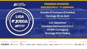 Cto España Clubes 1D Hombres Liga Joma J1 (A) ADM-CORD-UCAM-DURANG  (Córdoba, 26 abril)
