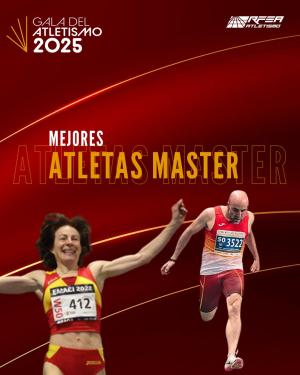 Esther Colás y Juan Luis López Anaya, mejores atletas master 2025