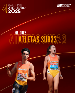 María Forero y Abel Jordán, mejores atletas sub23 2025