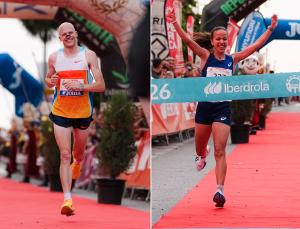 Jorge González y Fátima Ouhaddou, nuevamente campeones de España de medio maratón