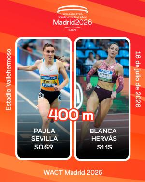 Un 400 m femenino mágico sobre el tartán verde de Vallehermoso