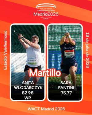 El martillo femenino, con doble duelo mundial y español